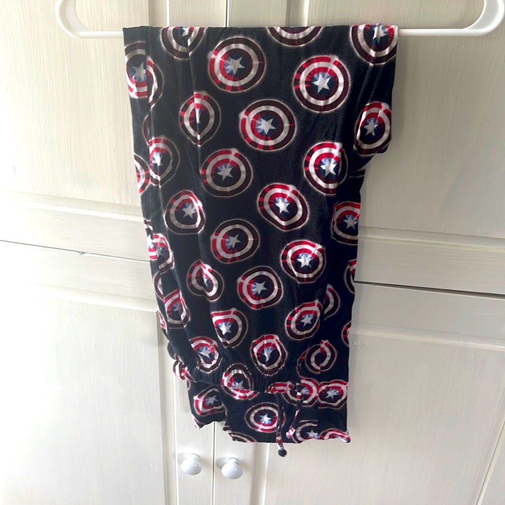 Marvel Captain America drawstring pajama pants